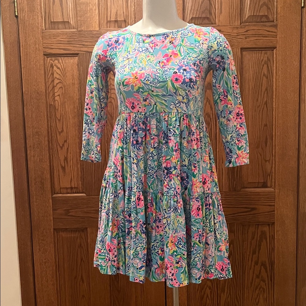 Lilly Pulitzer floral boho high-waisted dress XXS